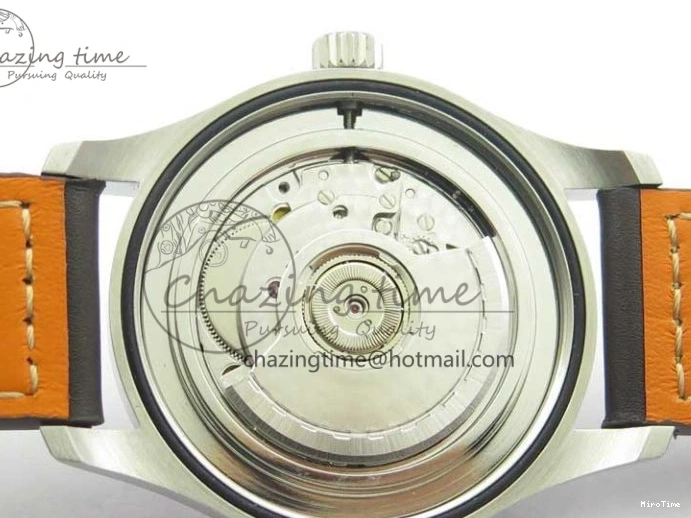 MIROTIME 0224 Soft MARK XVIII IW327001 SS FKF 1:1 Best Edition Black Dial On Black Leather Strap 7119